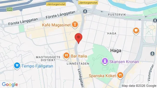 Lägenheter att hyra i Göteborg Centrum - kort over placeringen