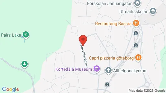 Lägenheter att hyra i Göteborg Östra - kort over placeringen