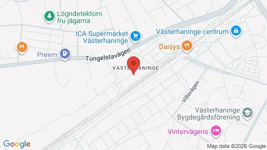 Lägenheter att hyra i Haninge - kort over placeringen