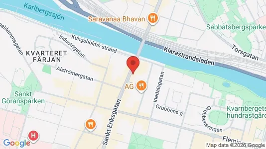 Lägenheter att hyra i Kungsholmen - kort over placeringen