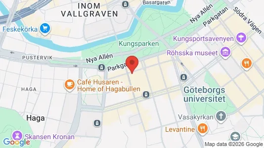 Lägenheter att hyra i Göteborg Centrum - kort over placeringen