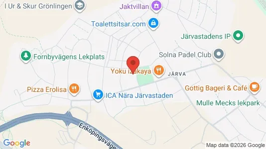 Lägenheter att hyra i Solna - kort over placeringen