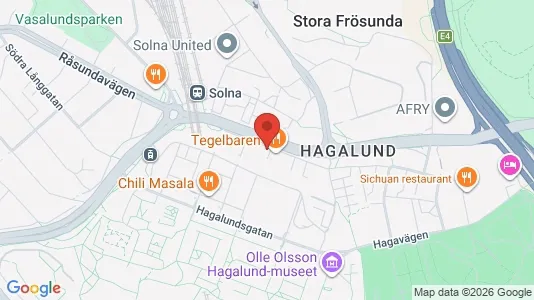 Lägenheter att hyra i Solna - kort over placeringen