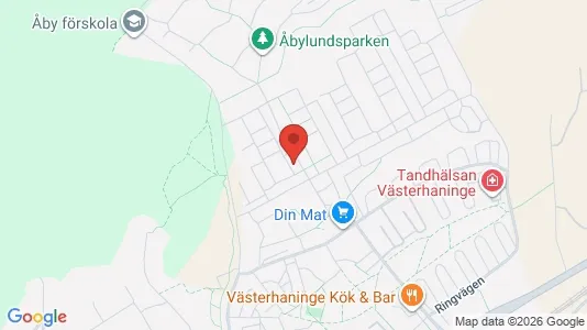 Lägenheter att hyra i Haninge - kort over placeringen