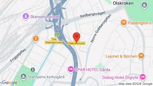 Lägenheter att hyra i Örgryte-Härlanda - kort over placeringen