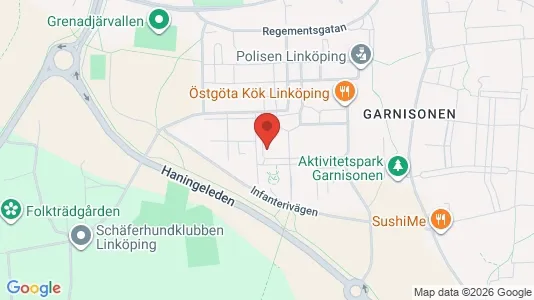 Lägenheter att hyra i Linköping - kort over placeringen