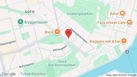 Lägenheter att hyra i Södermalm - kort over placeringen