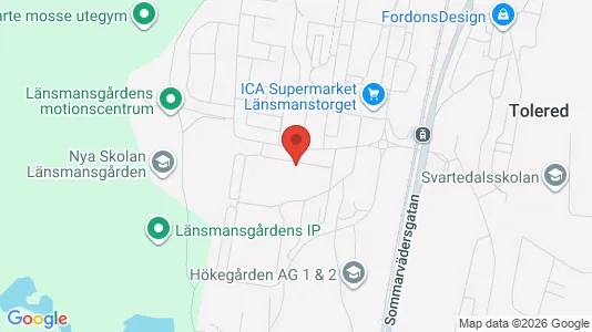 Lägenheter att hyra i Västra hisingen - kort over placeringen