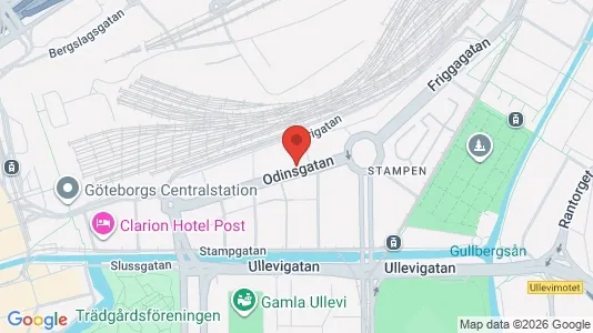 Lägenheter att hyra i Göteborg Centrum - kort over placeringen