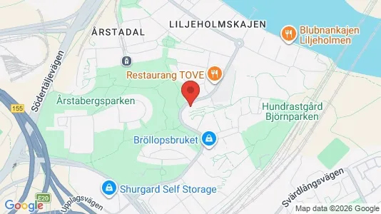 Lägenheter att hyra i Södermalm - kort over placeringen