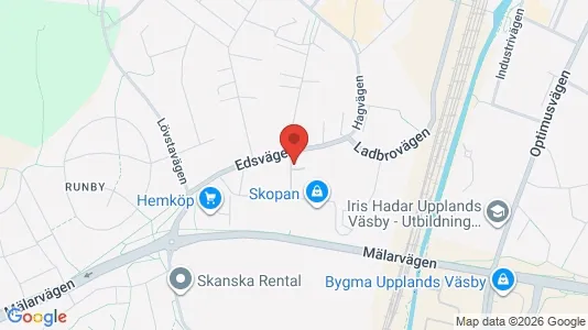 Lägenheter att hyra i Upplands Väsby - kort over placeringen