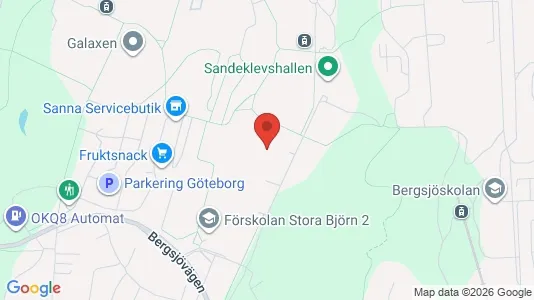 Lägenheter att hyra i Göteborg Östra - kort over placeringen