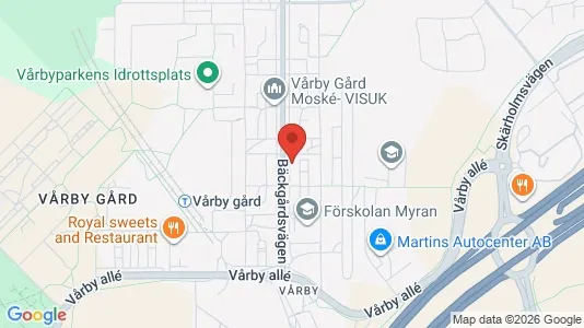 Lägenheter att hyra i Huddinge - kort over placeringen