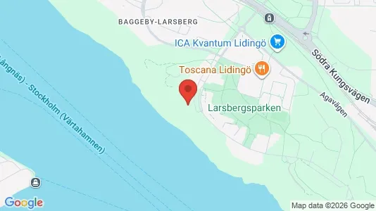 Lägenheter att hyra i Lidingö - kort over placeringen