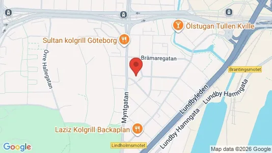 Lägenheter att hyra i Lundby - kort over placeringen
