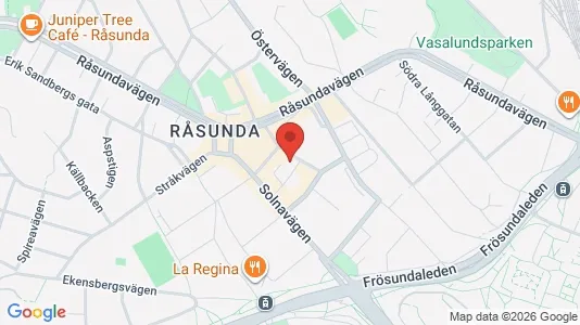 Lägenheter att hyra i Solna - kort over placeringen