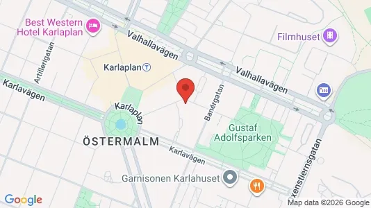 Lägenheter att hyra i Östermalm - kort over placeringen