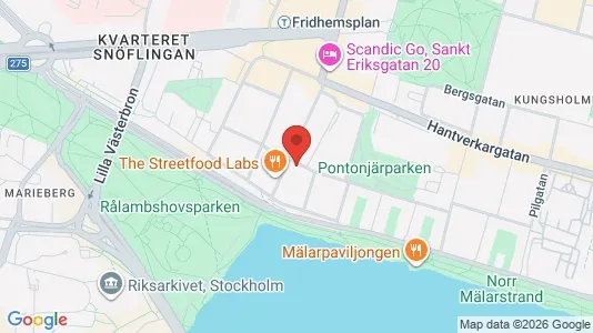 Lägenheter att hyra i Kungsholmen - kort over placeringen