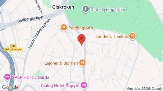 Lägenheter att hyra i Örgryte-Härlanda - kort over placeringen
