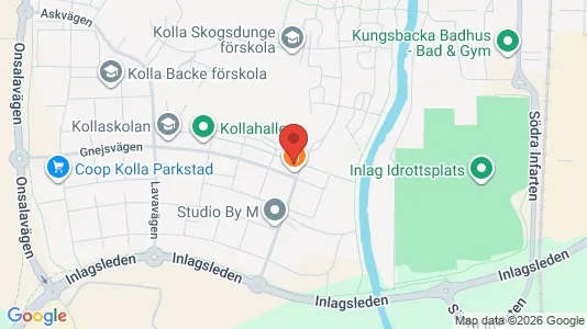 Lägenheter att hyra i Kungsbacka - kort over placeringen