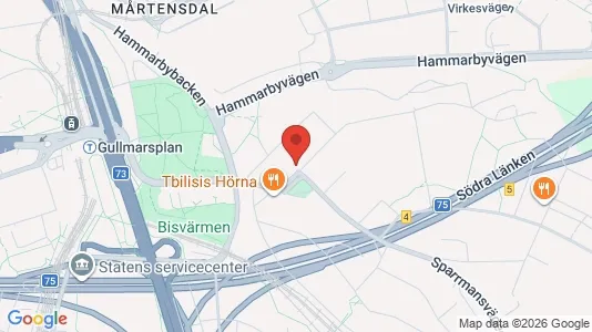 Lägenheter att hyra i Söderort - kort over placeringen