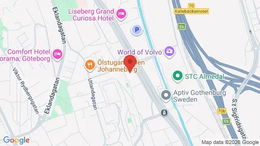 Lägenheter att hyra i Johanneberg - kort over placeringen