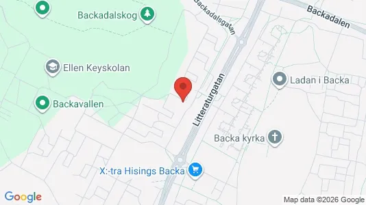 Lägenheter att hyra i Norra hisingen - kort over placeringen