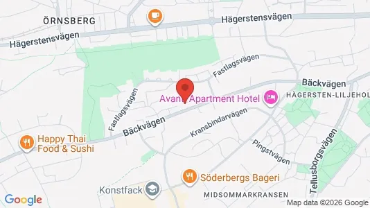 Lägenheter att hyra i Söderort - kort over placeringen