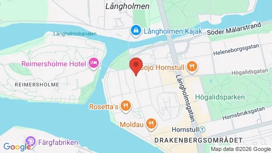 Lägenheter att hyra i Södermalm - kort over placeringen