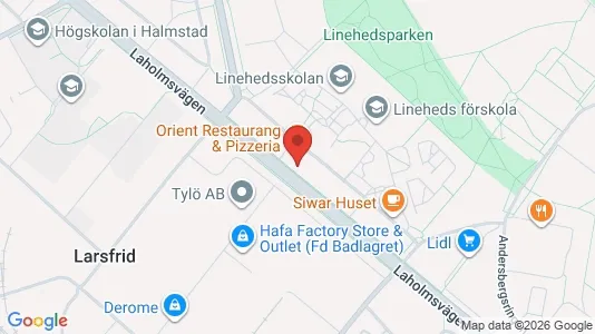 Lägenheter att hyra i Halmstad - kort over placeringen