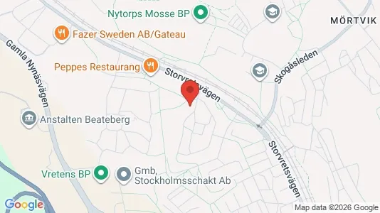 Lägenheter att hyra i Huddinge - kort over placeringen