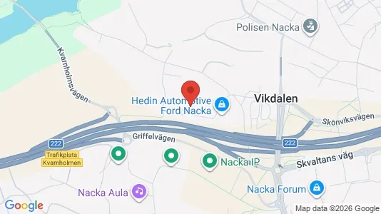 Lägenheter att hyra i Nacka - kort over placeringen