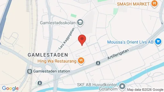 Lägenheter att hyra i Göteborg Östra - kort over placeringen