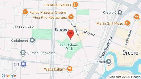 Lägenheter att hyra i Örebro - kort over placeringen