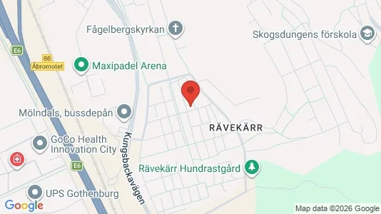 Lägenheter att hyra i Mölndal - kort over placeringen