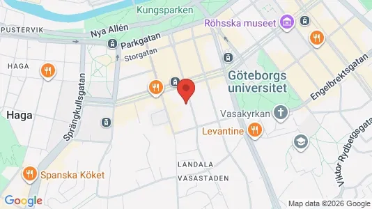 Lägenheter att hyra i Göteborg Centrum - kort over placeringen