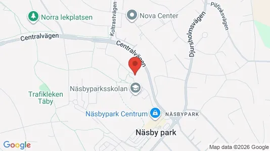 Lägenheter att hyra i Täby - kort over placeringen