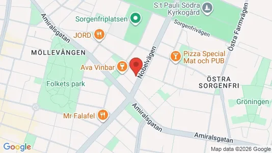 Lägenheter att hyra i Malmö Centrum - kort over placeringen