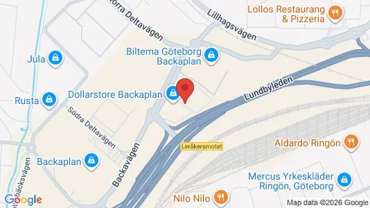 Lägenheter att hyra i Lundby - kort over placeringen