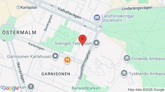 Lägenheter att hyra i Östermalm - kort over placeringen