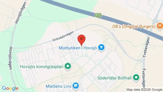 Lägenheter att hyra i Södertälje - kort over placeringen