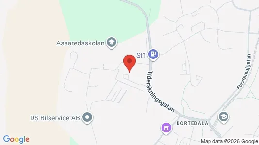 Lägenheter att hyra i Göteborg Östra - kort over placeringen