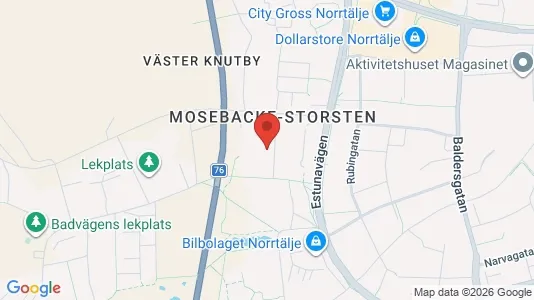 Lägenheter att hyra i Norrtälje - kort over placeringen