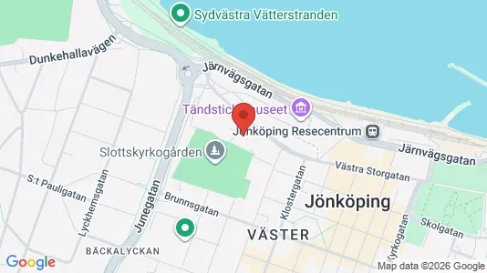 Lägenheter att hyra i Jönköping - kort over placeringen