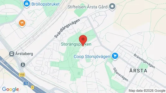 Lägenheter att hyra i Hammarbyhamnen - kort over placeringen