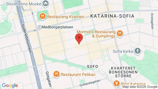 Lägenheter att hyra i Södermalm - kort over placeringen