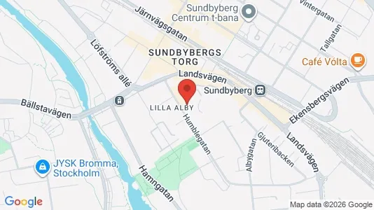Lägenheter att hyra i Sundbyberg - kort over placeringen
