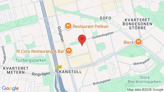 Lägenheter att hyra i Södermalm - kort over placeringen