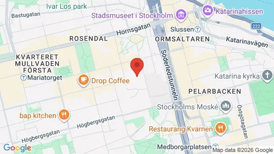 Lägenheter att hyra i Södermalm - kort over placeringen