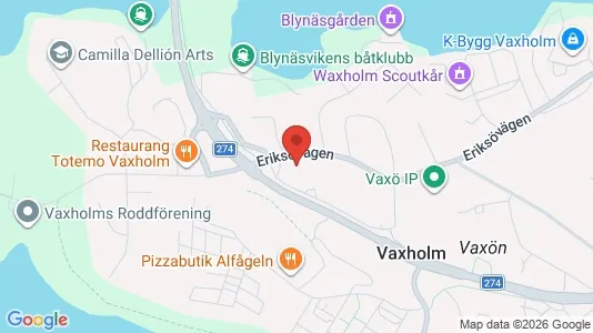 Lägenheter att hyra i Vaxholm - kort over placeringen